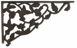 Wall Shelf Bracket Decorative Cast Iron Brace Hummingbird Vine Pattern 11.75&quot; N - £15.50 GBP