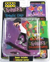 Vintage HAWK Frantic CATS Collectible Figure #38 + 5 Bonus Collector Cards - £7.19 GBP