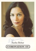 Sasha behar coronation street hand signed cast card photo 177175 p thumb200