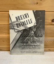 Antique Sheet Music Dreamy Honolulu Alfred Alkire&#39;s Hawaiian Guitar Solo... - $21.24
