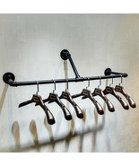 FURVOKIA Industrial Vintage Pipe Wall Mounted Shelves 39&quot; L Black - £37.35 GBP