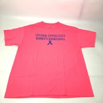 Central Connecticut Blue Devils Mens T Shirt XL Extra Large Pink Port &amp; ... - $24.98