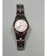 Fossil Blue AM-4123 Stainless Steel Water Resistant Pink Face Need Battery - $32.24 CAD