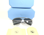 Swarovski Sunglasses SK7007 400111 Polished Silver Sparkly Crystals Gray... - $121.33