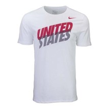 Nike Mens Usa Core T Shirt Size Medium Color White Red Balck - £51.43 GBP