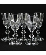 Hawkes Kings Cut Cordial Sherry Glasses Set 5, Vintage Signed, 7334, 2oz... - $80.00