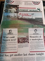 Red Sox California Angels Boston Globe October 14 1986 ALCS MLB - £13.70 GBP