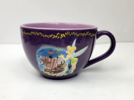 Disney Store Tinker Bell Coffee Mug Purple Tink Fairy Pirate Ship Oversized - £11.98 GBP
