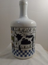 Vintage Lillian Vernon Alan Wood 1982 Country Kitchen Large White Milk Glass Jug - £22.94 GBP