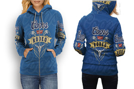 COORS Rodeo Hoodie Sporty Casual Graphic Zip up Hoodie for Women - £26.54 GBP+