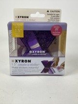 Xyron X150 Sticker Maker 1.5” X 20’ Purple Glitter plus book NEW IN BOX - £15.46 GBP