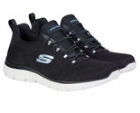 Skechers Ladies&#39; Size 6.5 Summit Sneaker Bungee Lace Slip-on Shoe, Black - £27.90 GBP
