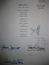 Three&#39;s Company Signed TV Screenplay Script X5 Autographs John Ritter Don Knotts - £15.79 GBP