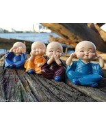 Mini Buddha Statue for Car Interior Home Decor (4 pieces, Multi Color, M... - €23,76 EUR