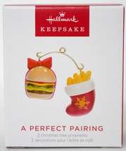 Hallmark  A Perfect Pairing Set of 2 Miniature Keepsake Ornament - £14.00 GBP