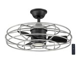 Home Decorators Heritage Point 25 in. Integrated LED Galvanized Ceiling Fan - $138.55