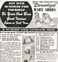 1948 Eternalized Baby Shoes Sales Training Advertisement Warner Electric... - $371.04 MXN