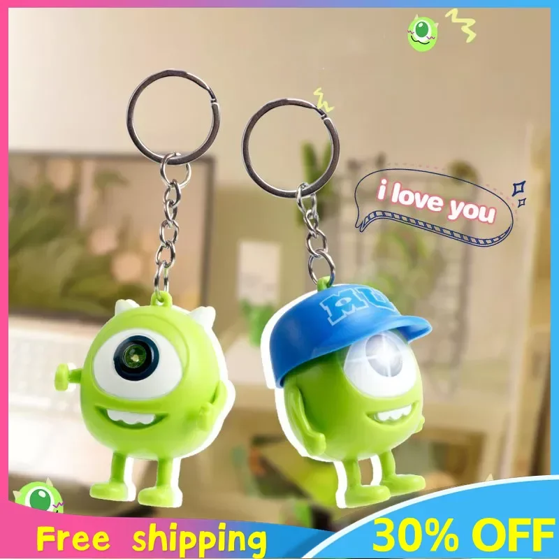 Monsters University Anime Figures Mr.Q Keychains Will Shine Can Speak I Love You - £8.96 GBP