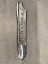 1950 Ford Custom Front Fender Side Spear Stainless Trim Molding Emblem R... - $38.65