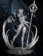 1/8 270mm 3D Print Model Kit Beautiful Girl Wizard Priest Warcraft Unpainted - £72.26 GBP