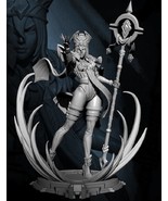 1/8 270mm 3D Print Model Kit Beautiful Girl Wizard Priest Warcraft Unpai... - £72.17 GBP