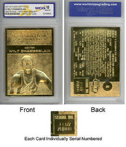 2001-02 Fleer Reprint Wilt Chamberlain 40 Years 1962 23K Gold Rookie Card - £11.87 GBP
