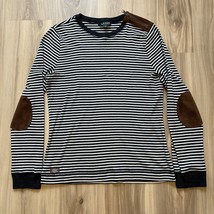 Lauren Ralph Lauren Striped Long Sleeve Suede Elbow Patches &amp; Shoulder D... - $463.68 MXN