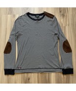 Lauren Ralph Lauren Striped Long Sleeve Suede Elbow Patches &amp; Shoulder D... - €21,32 EUR