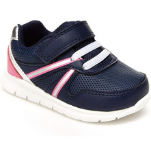 Simple Joys by Carters Unisex Child Nicky Athletic Sneaker Navy Blue Pink Size 5 - £8.46 GBP