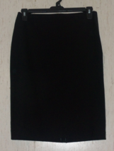 New Womens Talbots Classic Wool Blend Lined Black Skirt Size 12 - £37.45 GBP