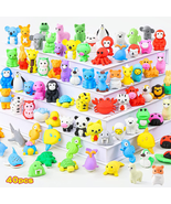 Kleeblatt 40Pcs Animal Erasers Desk Pets for Kids Assembled Eraser 3D Pu... - $13.99