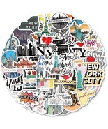 60Pcs New York Stickers New York Aesthetic Vinyl Stickers Decals for Lap... - £16.60 GBP