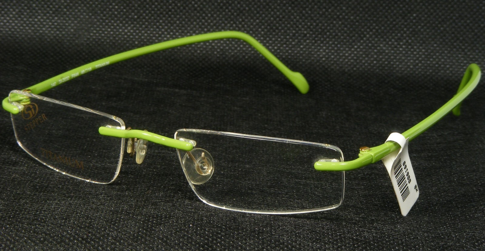 STEPPER SI-2032 F644 GREEN EYEGLASSES GLASSES TITANIUM RIMLESS 48-18-140mm - $87.12