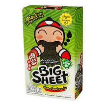 12 x packs BIG SHEET Original Flavour Snack Tao Kae Noi Crispy Roasted S... - £12.56 GBP