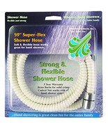 Whedon Shower Hose 1/2 &quot; Brass, Chrome Plated Brass, Nylon, White - $24.22