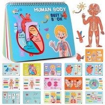 Fearbear Preschool Busy Book For Toddlers, Human Body Learning &amp; Education Toys  - £23.22 GBP
