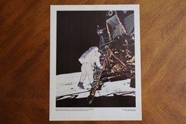 Vintage NASA 11x14 Photo/Print 69-HC-680 Aldrin Comes Down Ladder Lunar ... - $12.00