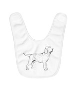 Labrador Retriever Baby Bibs, Fleece Baby Bib - $13.00