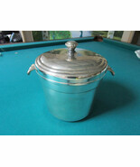 INTERNATIONAL SILVER CO ICE BUCKET SILVERPLATE WITH LINING 9 X 10&quot;  - $2,370.72 MXN