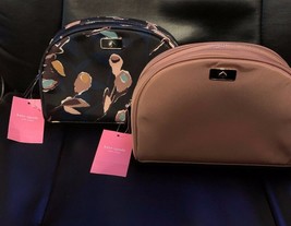 KATE SPADE Med Dome Cosmetic Case Choose Dawn Paper Rose or Dawn Sparrow NWT - £34.46 GBP