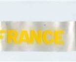 S S France White Silk Tally Ribbons Compagnie Générale Transatlantique - £37.23 GBP