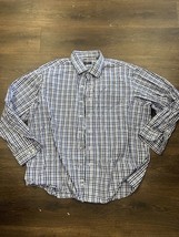 Club Room Mens Shirt Size 18 34/35 Long Sleeve Button Down Regular Fit - $10.58