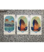 North German Lloyd- Bremen Lettercard/Menu 1931 SET OF 3 - $49.48