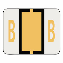 Smead A-Z Color-Coded Bar-Style End Tab Labels Letter B Light Orange 500... - $53.99