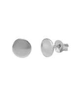 Sterling Silver 8mm Flat Disc Post Earring - $13.56 CAD