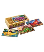 Melissa &amp; Doug Wooden Dinosaurs Jigsaw Puzzles in A Box New - $12.95