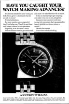Vintage Bulova Accutron Watch Print Ad  - £4.08 GBP