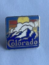 Vintage Park International Souvenir Enamel Pin Colorado Sunset Mountain ... - $5.00
