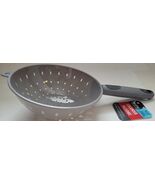 Kitchen Colander Strainer Gray Plastic 7" Basket 5" Handle Colanders - $3.46