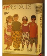 UNCUT Sewing Pattern 1992 McCALL&#39;S Large 5,6 5941 SHIRT Top PANTS Shorts... - £3.12 GBP